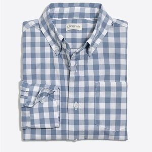 Crewcuts light blue-gray and White Gingam teen boys Shirt